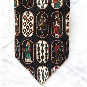 Metropolitan Museum of Art Mens silk neck tie EUC
